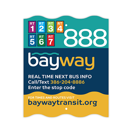 Bayway route sign design